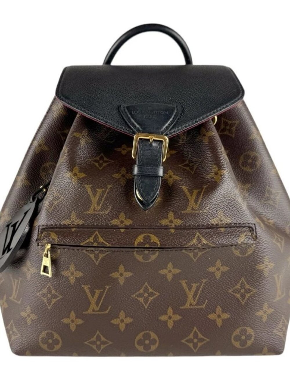 LOUIS VUITTON Monogram Montsouris NM PM Backpack Brown/Black